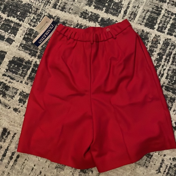 NWT Vintage Pendleton Red Wool Shorts - Picture 4 of 4
